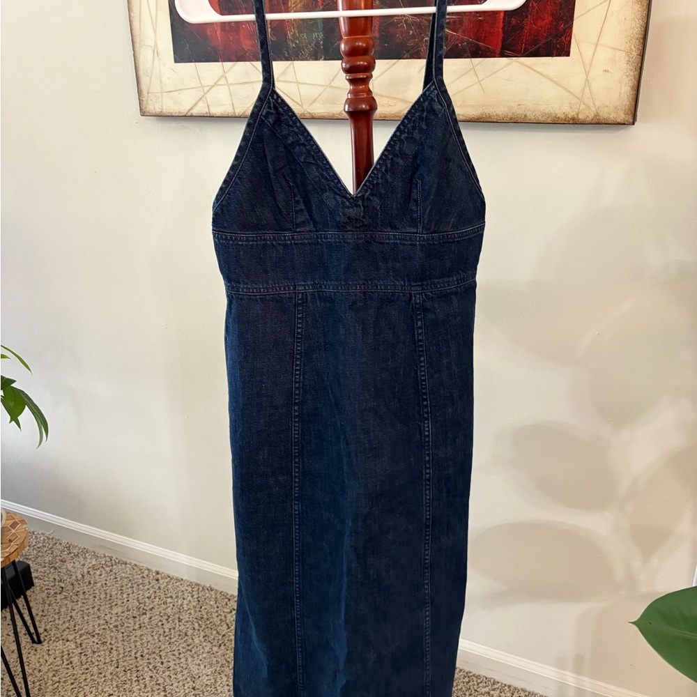 Denim Cami Midi Dress
